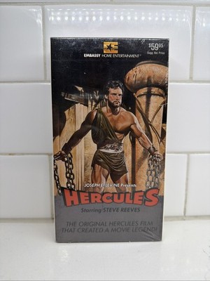 Joseph Levine Hercules 1959 VHS Embassy Home Entertainment- Original- Sealed NEW