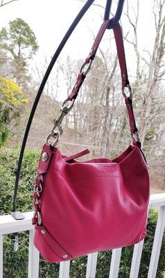 Coach Vintage MEDIUM F15251 Carly Pink Leather Shoulder Bag | eBay