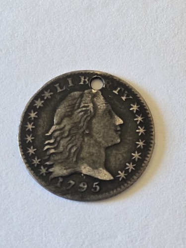 1795 Flowing Hair Half Dime XF Details Tough Early US Type Coin