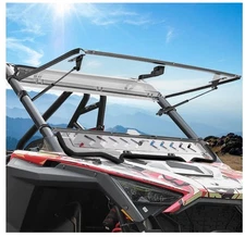 Kemimoto flip windshield with slide window compatible w/ 2020-2024 RZR Pro XP/4