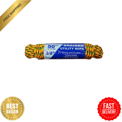 T.W. Evans Cordage 50.0-ft x 0.375-in Braided Polypropylene Rope (By-the-Roll)
