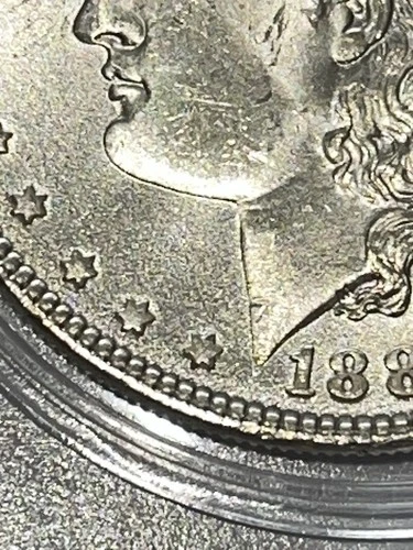 1887-P Morgan Silver One Dollar -CHOICE BU - VAM 18