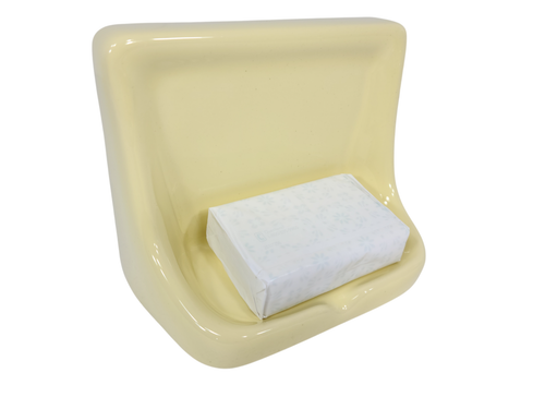 Safran Gelb Keramik Seifenschale Tablett Halter Abtropflippe Vintage Klassiker Farbe 211 - Bild 1 von 24