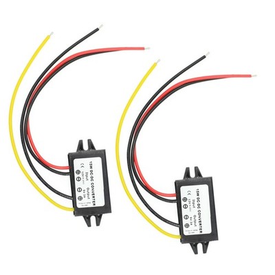 High Quality 2pcs DC-DC Converter 12V to 5V 3A 15W with Over Current Protection