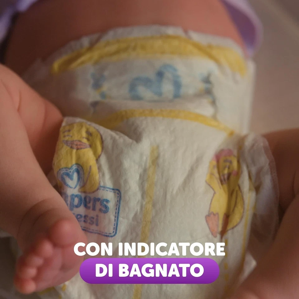 Pampers Progressi Newborn, 168 Diapers, Size 1 (2-5 kg) - Immagine 4 di 4