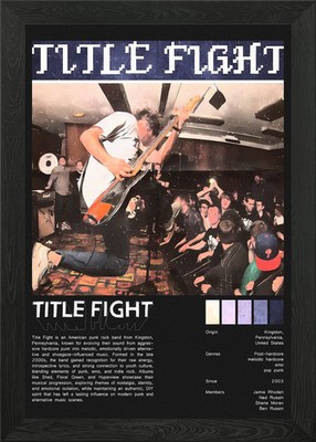 Titelkampf Band Poster gerahmt Wandbild Poster Druck Bild