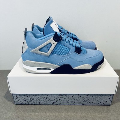 Nike Air Jordan Retro 4 IV University Blue CT8527-400 UNC Men's Size 10