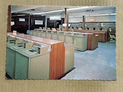 Postcard South El Monte CA California Jet Action Laundry Frigidaire Laundromat