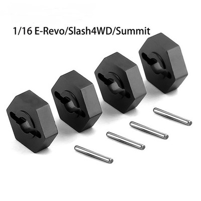 4Pcs 12mm Metal Wheel Hex Hubs For Traxxas E-Revo Slash 4WD VXL 1/16 RC Car