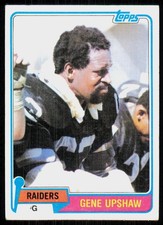 1981 Topps Gene Upshaw Oakland Raiders #219