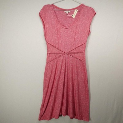 Max Studio Dress Womens Large Red Casual Lightweight Soft Stretchy $98 Retail