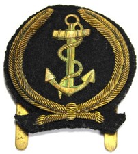 WW2 French Navy Petty Officer Hat Cap Badge