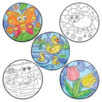 Fensterdeko FrüHlingsset 20Er-Pack Baker Ross FN381 Bastelset Kinder Deko