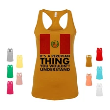 It's A Peruvian Thing. flag culture heritage pride humor funny Women's Tank
