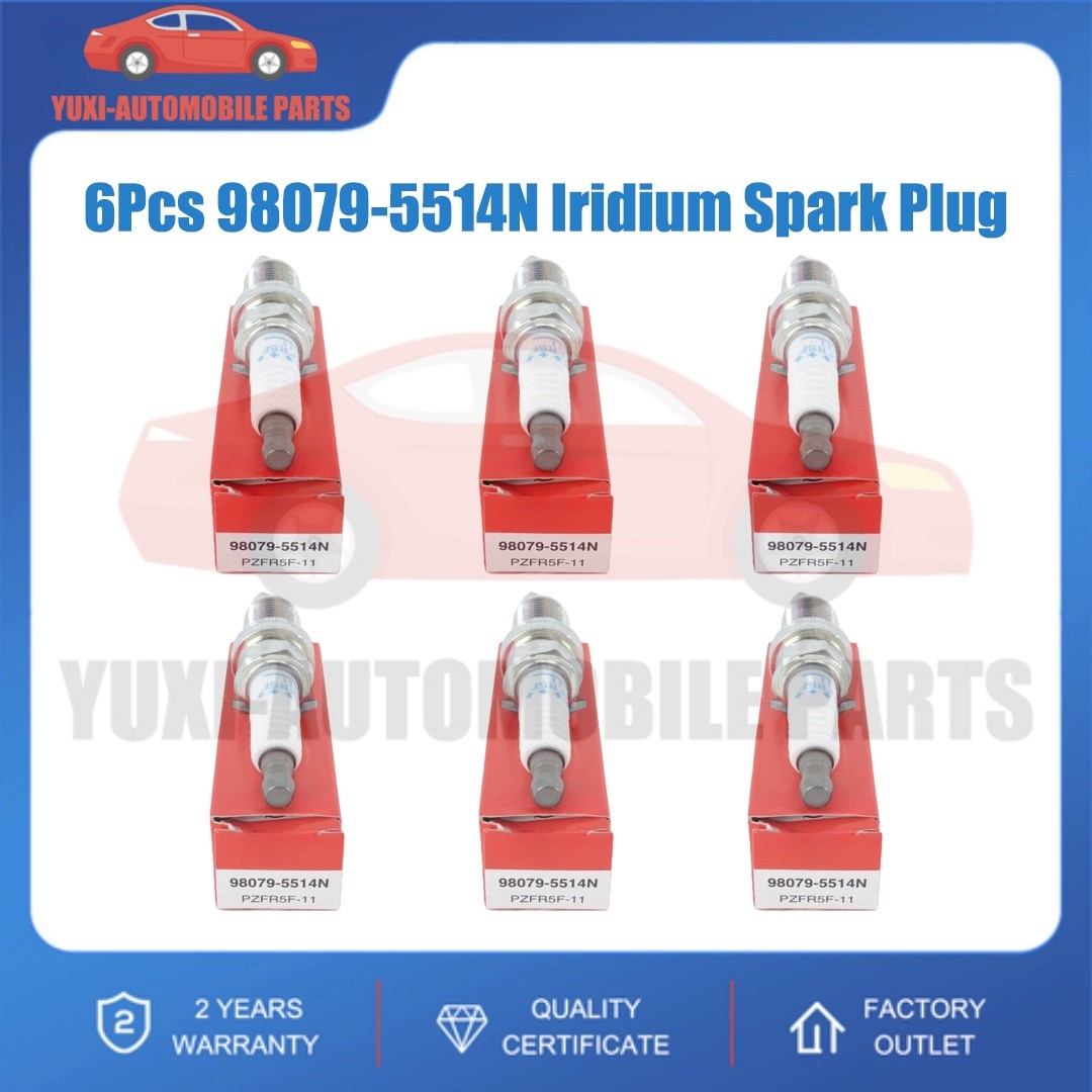 Genuine 6Pcs 98079-5514N Iridium Spark Plug Fit For Honda Odyssey Acura Cl Mdxa