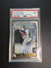 2015 Bowman Chrome Ozzie Albies 1st Prospect Auto PSA 9 MINT Braves #OAL RC