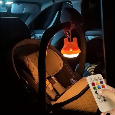 Baby Night Light for Car Seat- Dimming Function 9 Colors Changing Eye Caring ...