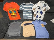 Boys Size 8 Summer Shirt Lot of 6 Carter's Old Navy