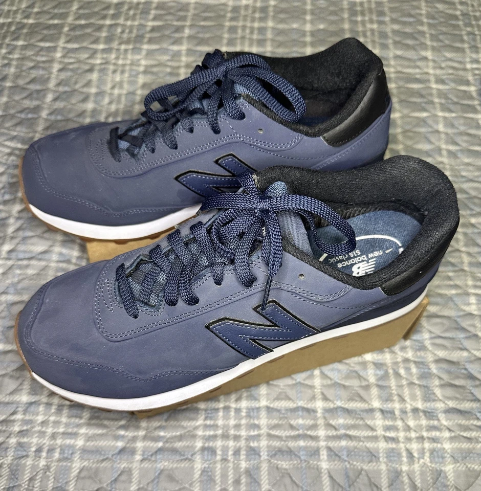 New Balance 515 Classics Navy Blue Gum Suede Mens Sneakers ML515TNB Size 10.5 - Image 2 of 4