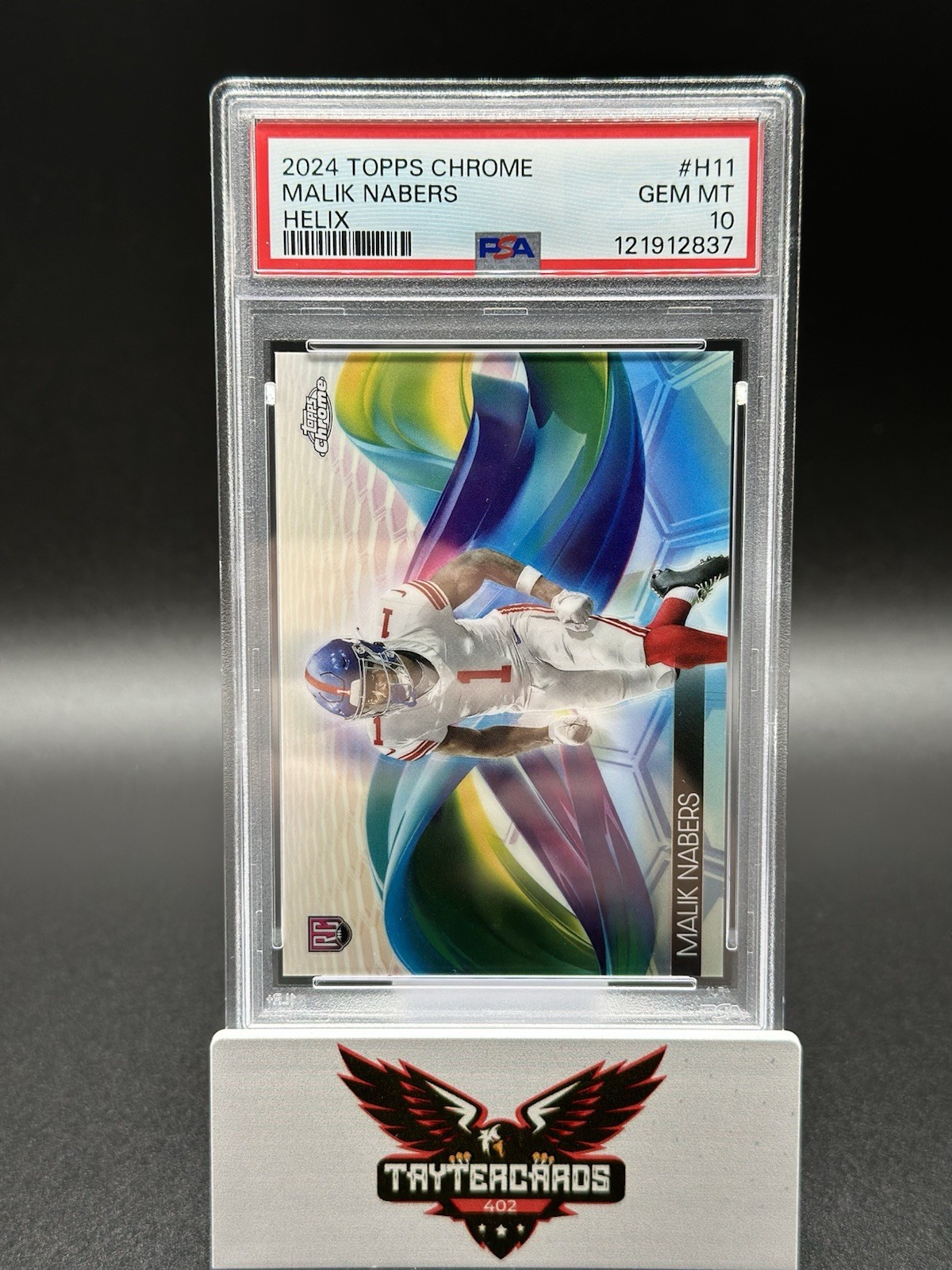 2024 Topps Chrome Malik Nabers Helix PSA 10 #H-11 Rookie Case Hit