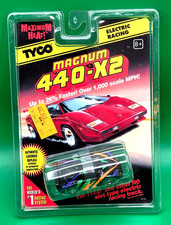 1996 Tyco Magnum 440-X2 Ferrari F-40 HO 1/64 Electric Racing Slot Cart NIP