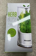 ART & COOK Glass Herb Keeper Fresh Herbs Container Jar Kitchen Spices Cooking