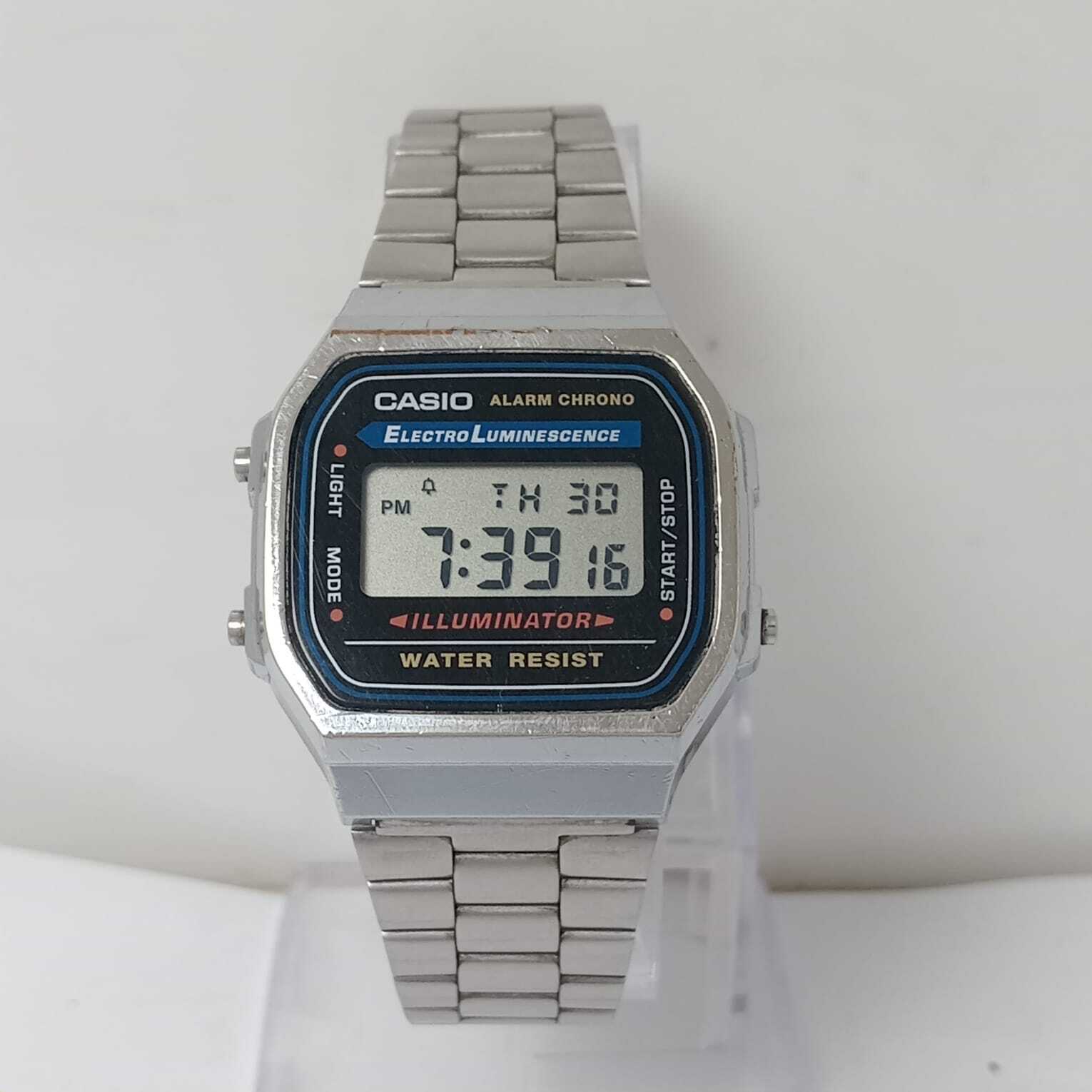 Stainless Steel Casio 1572 A168 Manual Casio Illuminator 3298 A168