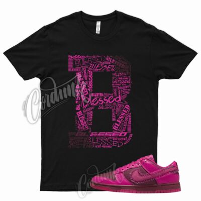 BLESSED T Shirt for N Dunk Low WMNS Valentines Day Pink Prime Team Red Mid 1