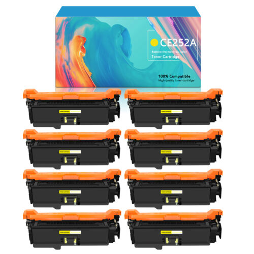 8 CE252A 52A Toner Cartridge for HP Color LaserJet CP3525 CP3525n CP3525x CM3530