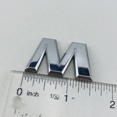 2002 2003 Nissan Maxima Emblem Badge Logo Letter Trunk Rear Chrome OEM E62M-1 - Picture 2 of 6