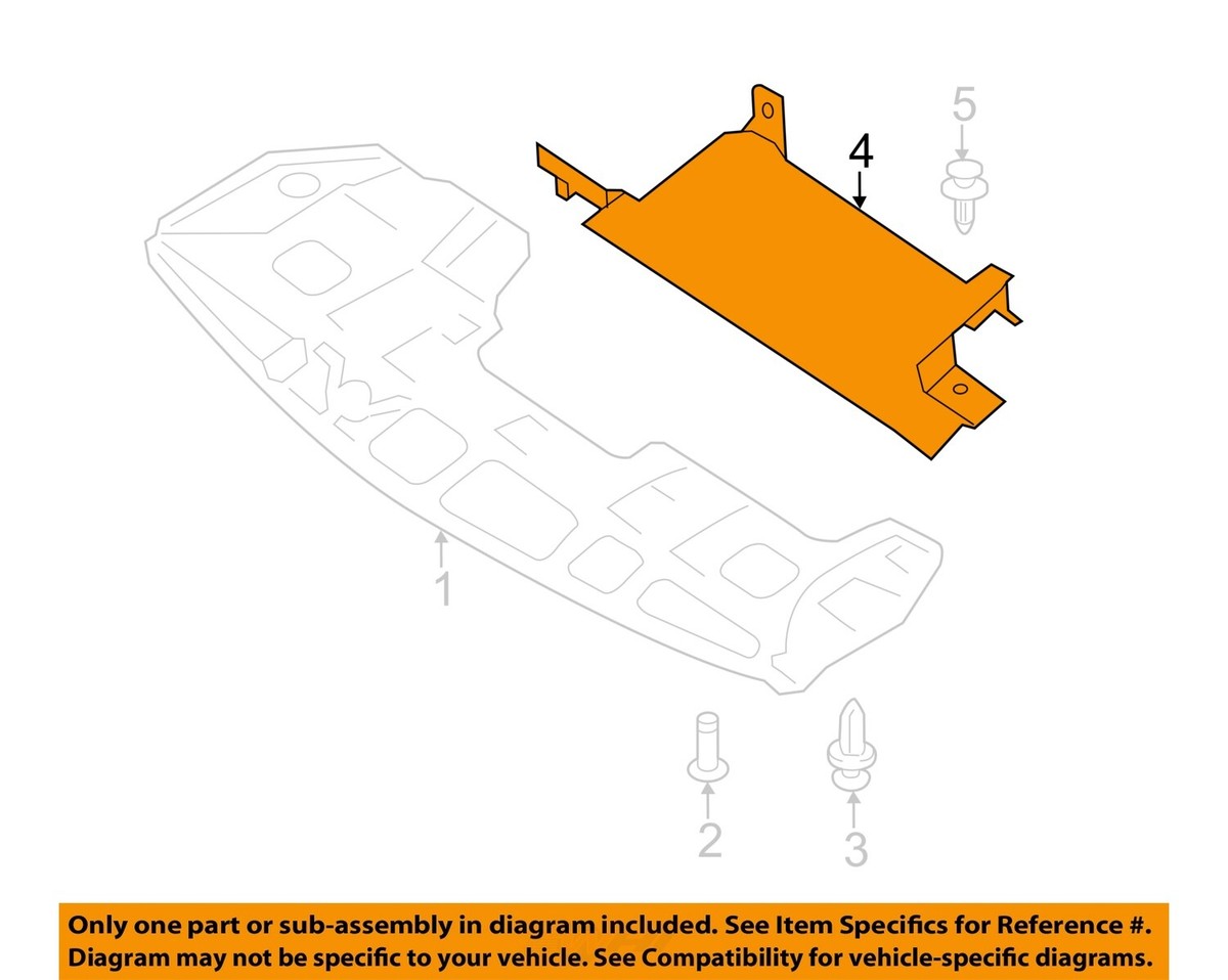 NISSAN OEM 14-16 Pathfinder Radiator Core Support-Splash