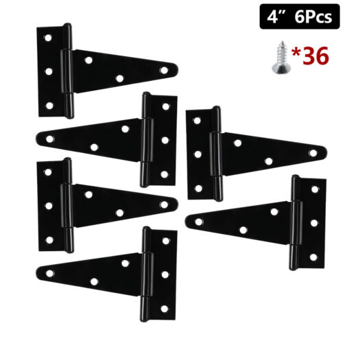 Cerniera a T resistente per capannone cinghia per cancello porta fienile cancelli cerniera in ferro 4" 6" 8" 10" - Foto 12 di 25
