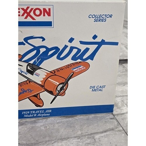 EXXON "Tiger Spirit" 1929 Die Cast Metal Travel Air Airplane Bank Model R 1992 N - Picture 4 of 7