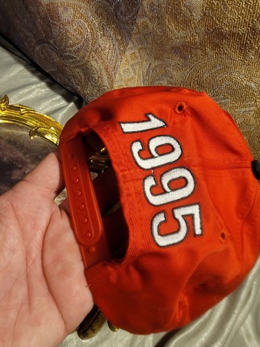 Vintage Sears CRAFTSMAN 1995 RACING SERIES Snapback Cap Hat RED/BLACK - Picture 3 of 5