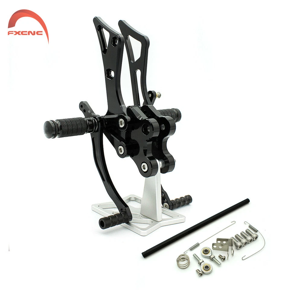 CNC Rearset FootPegs For Yamaha FZ1 2001-2005/FZ8 2001-2003 2004 2005 Adjusting - Image 2 of 4