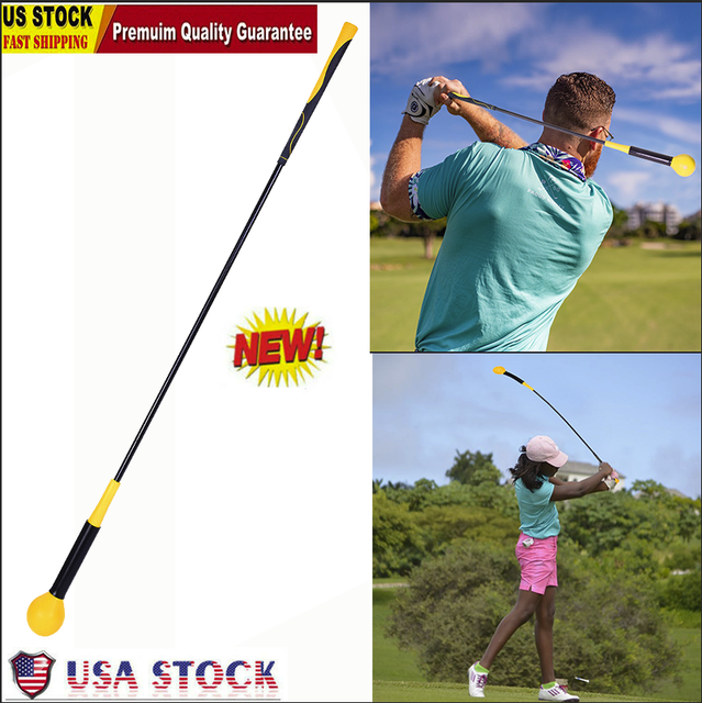 48”Golf Swing Trainer Aid Gesture Speed Strength Grip Tempo Flexibility