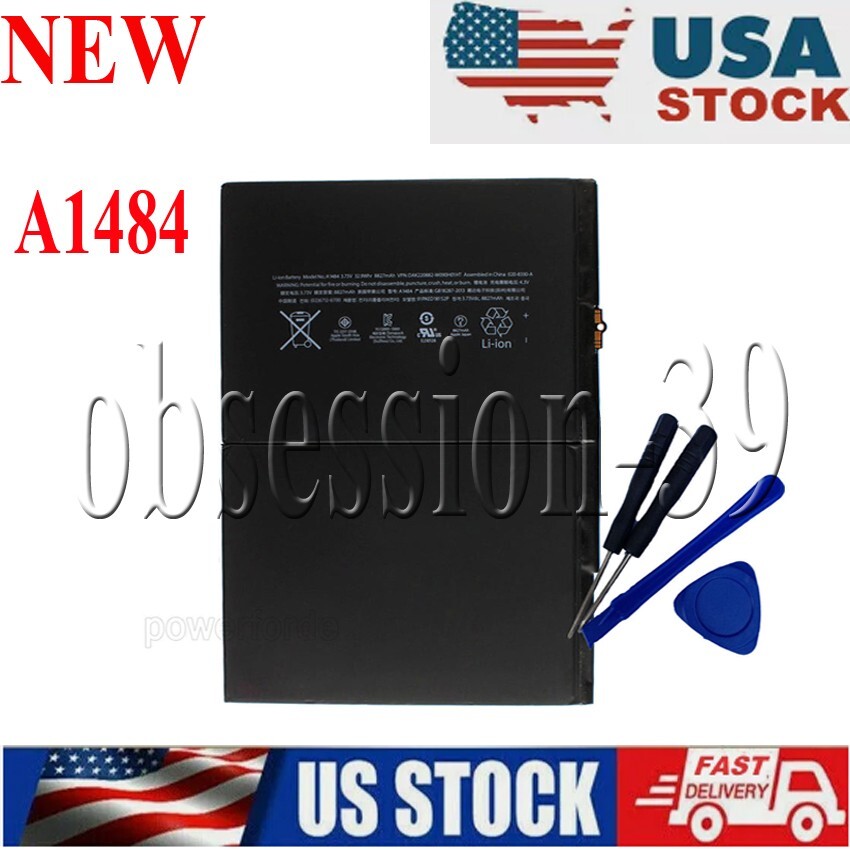 New Li-ion Battery For iPad 7th 8th 10.2