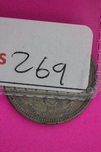Hi Grade 1867 Three 3 Cent Nickel Semi Key Date Coin Same Coin In Pic 2-269 - Picture 3 of 3