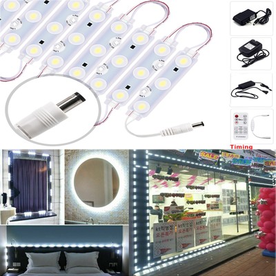 10-160ft 5730 Module Light Storefront Makeup Cabinet Sign Lamp + Remote + Power