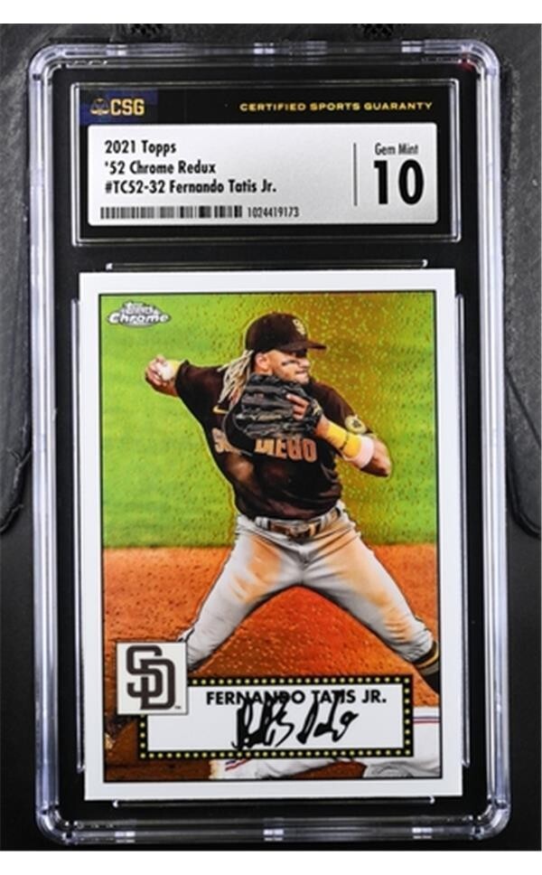 2021 Topps Chrome 1952 Redux TC52-32 Fernando Tatis Jr. CSG 10 Gem