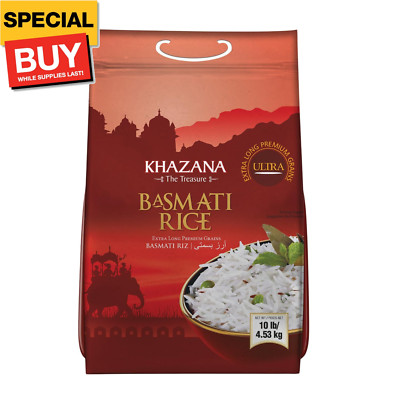 Authentic Extra Long Basmati Rice by  in 10 lb Bag - Aromatic and Flavorful Indi