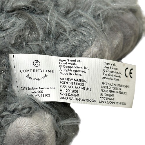 Libro Good Night Monster Gris Peluche Difuso 11 Pulgadas Compendio de Animales de Peluche con Etiqueta - Imagen 6 de 7