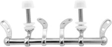 SET OF CHROME HINGES FOR TOILET SEAT