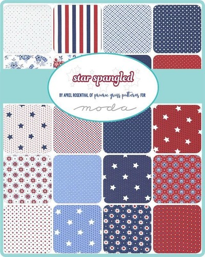 STAR SPANGLED CHARM PACK 42-5" Precut Sqs by April R/MODA Fabrics - Picture 2 of 5