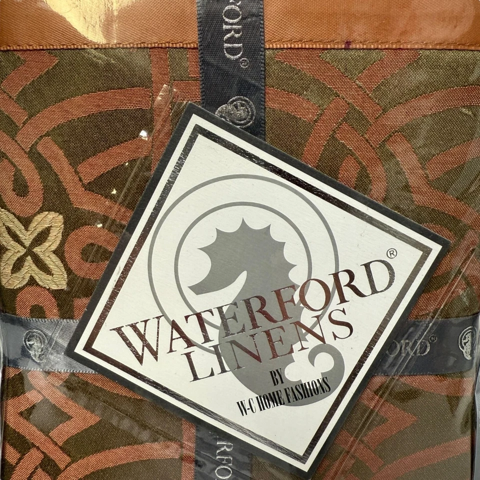 Funda de Almohada Waterford Bogden Cinabrio One Standard Sham Satén Lujo NUEVA Foto 3 de 4