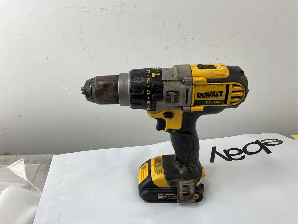 Blå Uregelmæssigheder Nerve DEWALT DCD985 20-Volt MAX Cordless Premium 3-Speed 1/2 in. Hammer Drill |  eBay