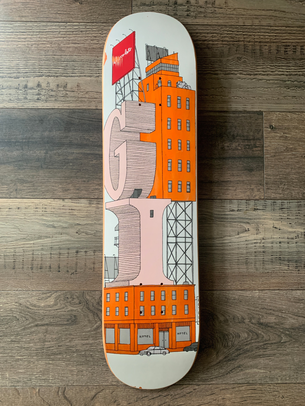 Deck - 7.5" Rare Nos Vintage Evan Hecox Girl