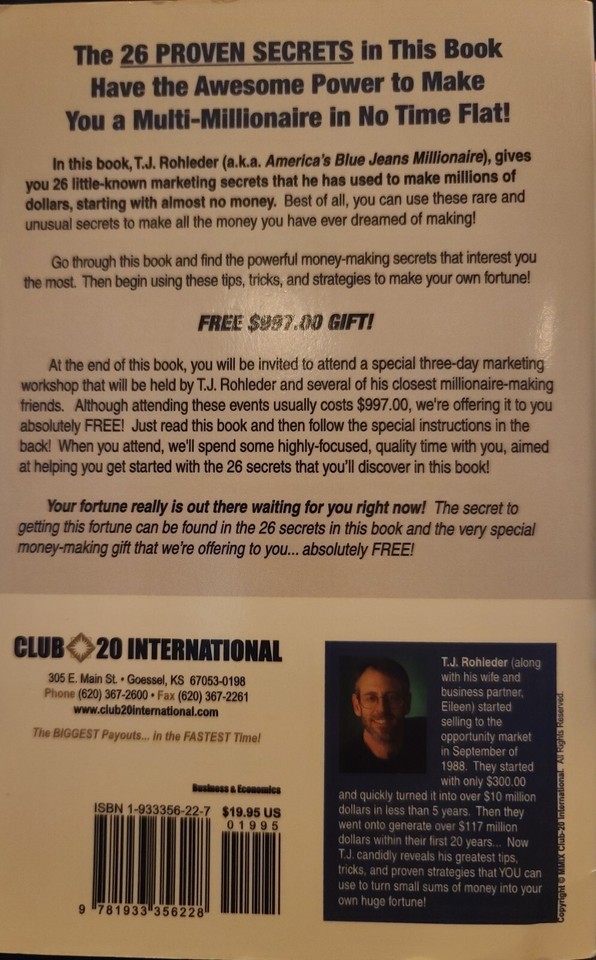 The Blue Jeans Millionaire! by T. J. Rohleder (2009, Trade Paperback ...