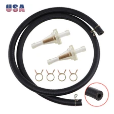 2feet 5.5mm Gas Tank Fuel Line Hose Tube & Clips Filter for Honda C70 CB400A