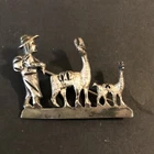 STERLING SILVER .925 lot Brooch P13 Peru Vintage Llama 🦙 Alpaca Animal Man Boy